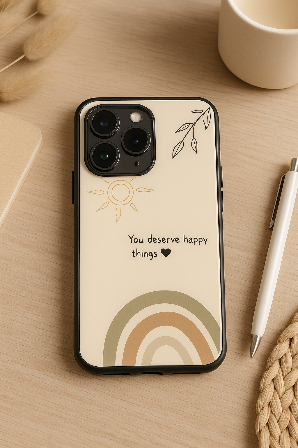 Happy Things iPhone Covers (11–16) Series | Cute Design