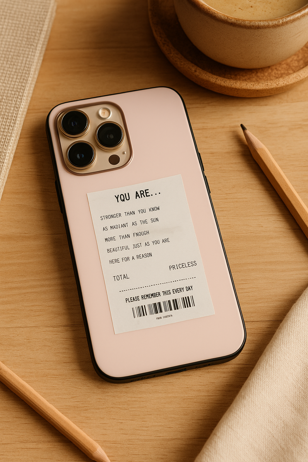 You Are Enough iPhone Covers (11–16) Series | Aesthetic Design