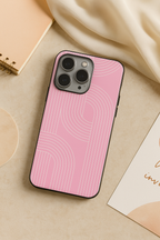 Linear Blush iPhone Covers (11–16) Series | Aesthetic Design