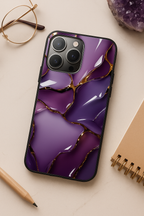 Amethyst Glaze iPhone Covers (11–16) Series | Aesthetic Design