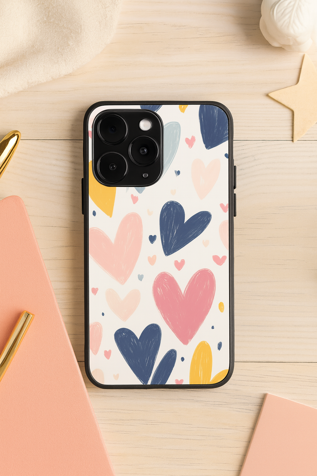 Painted Love iPhone Covers (11–16) Series | Cute Design