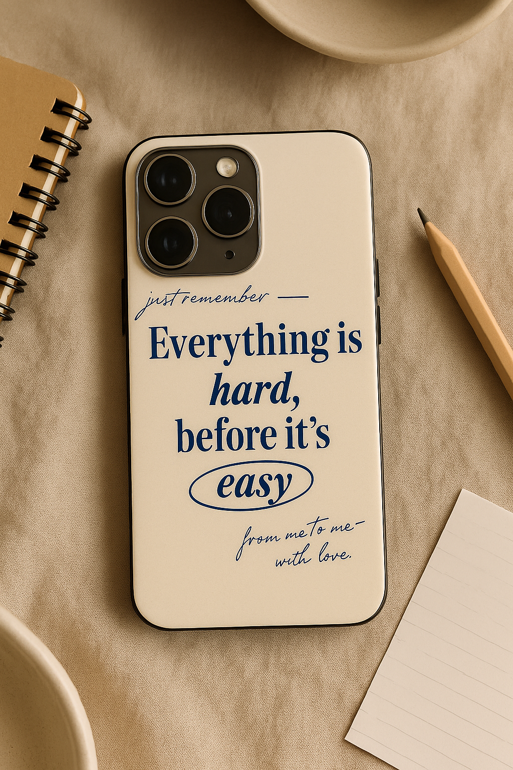 Soft Reminder iPhone Covers (11–16) Series | Aesthetic Design