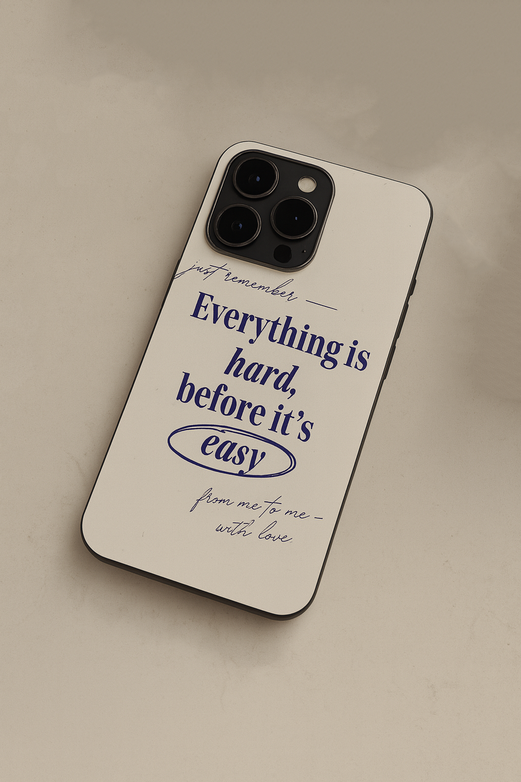 Soft Reminder iPhone Covers (11–16) Series | Aesthetic Design