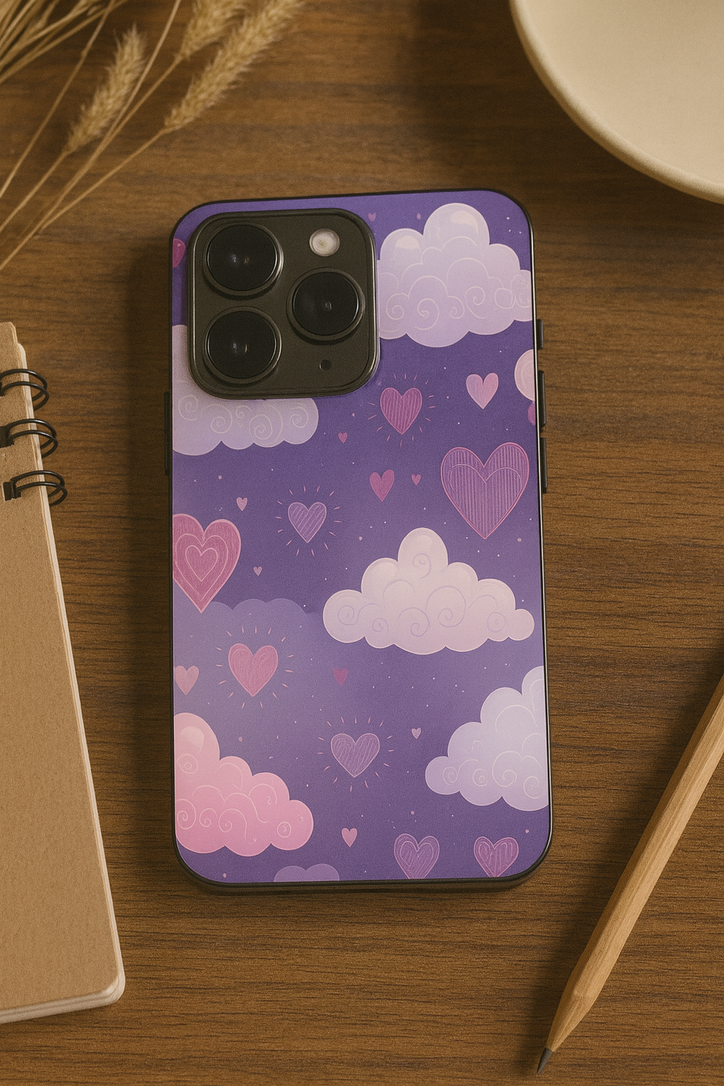Lavender Skies iPhone Covers (11–16) Series | Cute Design