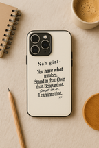 Power Within iPhone Covers (11–16) Series | Aesthetic Design