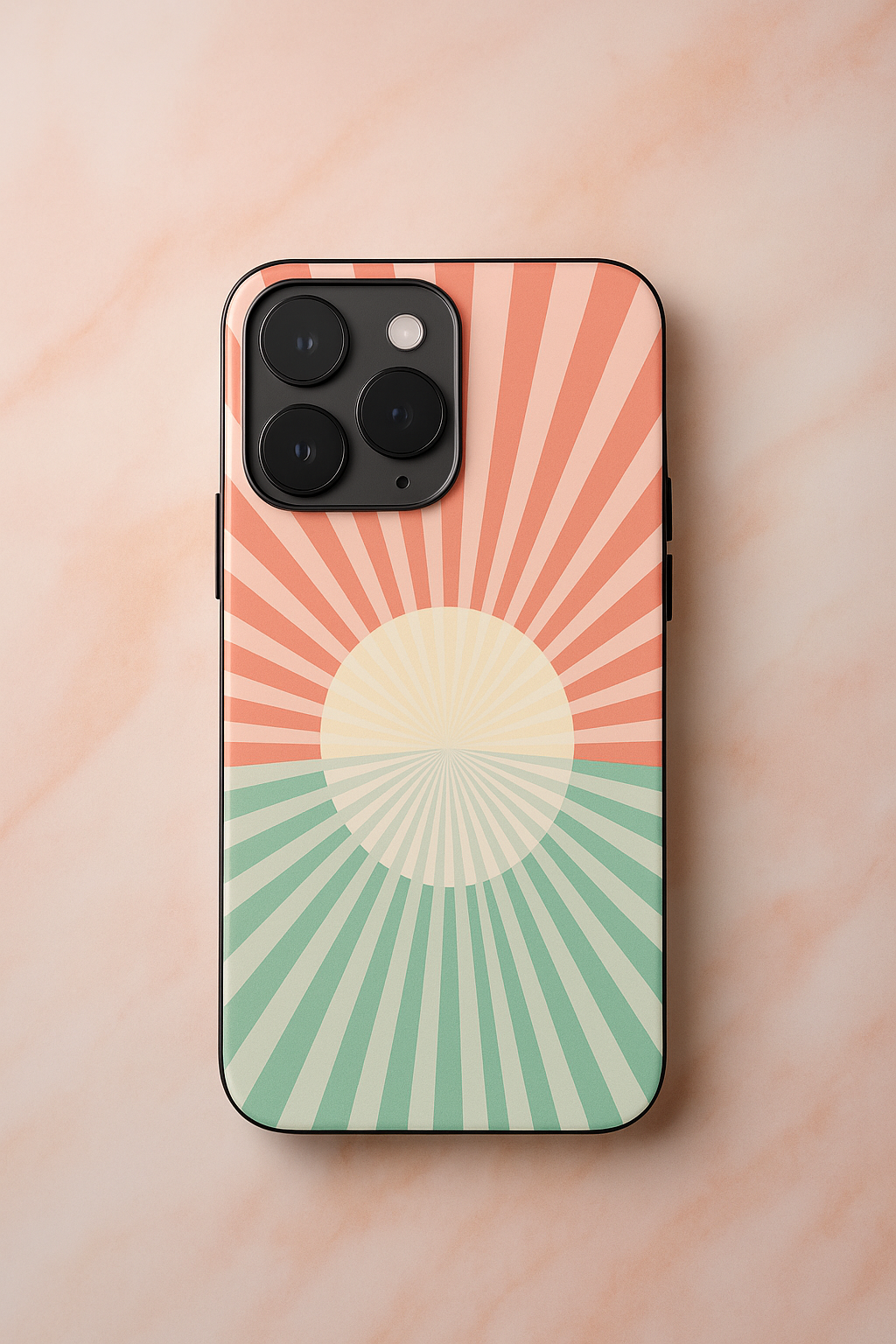 Sunburst Glow iPhone Covers (11–16) Series | Aesthetic Design