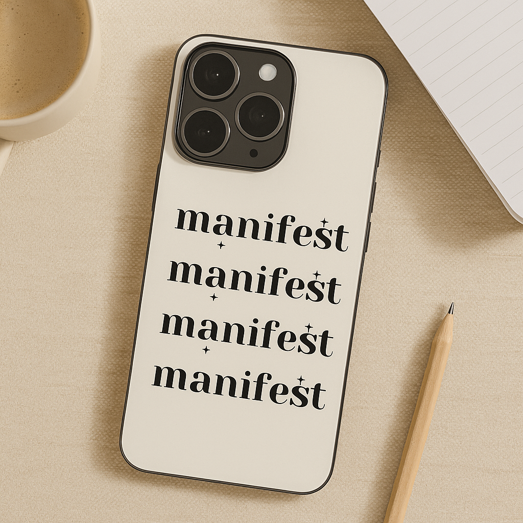 Manifest Magic iPhone Covers (11–16) Series | Aesthetic Design