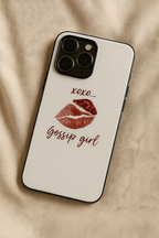 The Gossip Kiss  iPhone Covers (11–16) Series | Cute Design