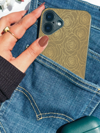 Gilded Rose Printed Glass Back iPhone Covers (11–16) Series | Aesthetic Designs