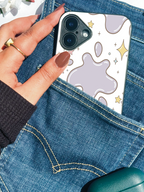 Starlit Splash Printed Glass Back iPhone Covers (11–16) Series | Cute Design