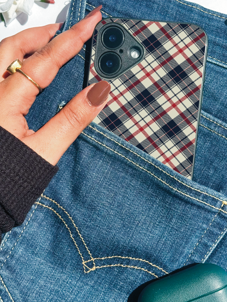 Plaid Perfection iPhone Covers (11–16) Series | Aesthetic Design