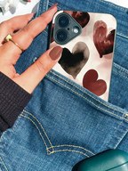 Crimson Love Printed Glass Back iPhone Covers (11–16) Series | Aesthetic Designs