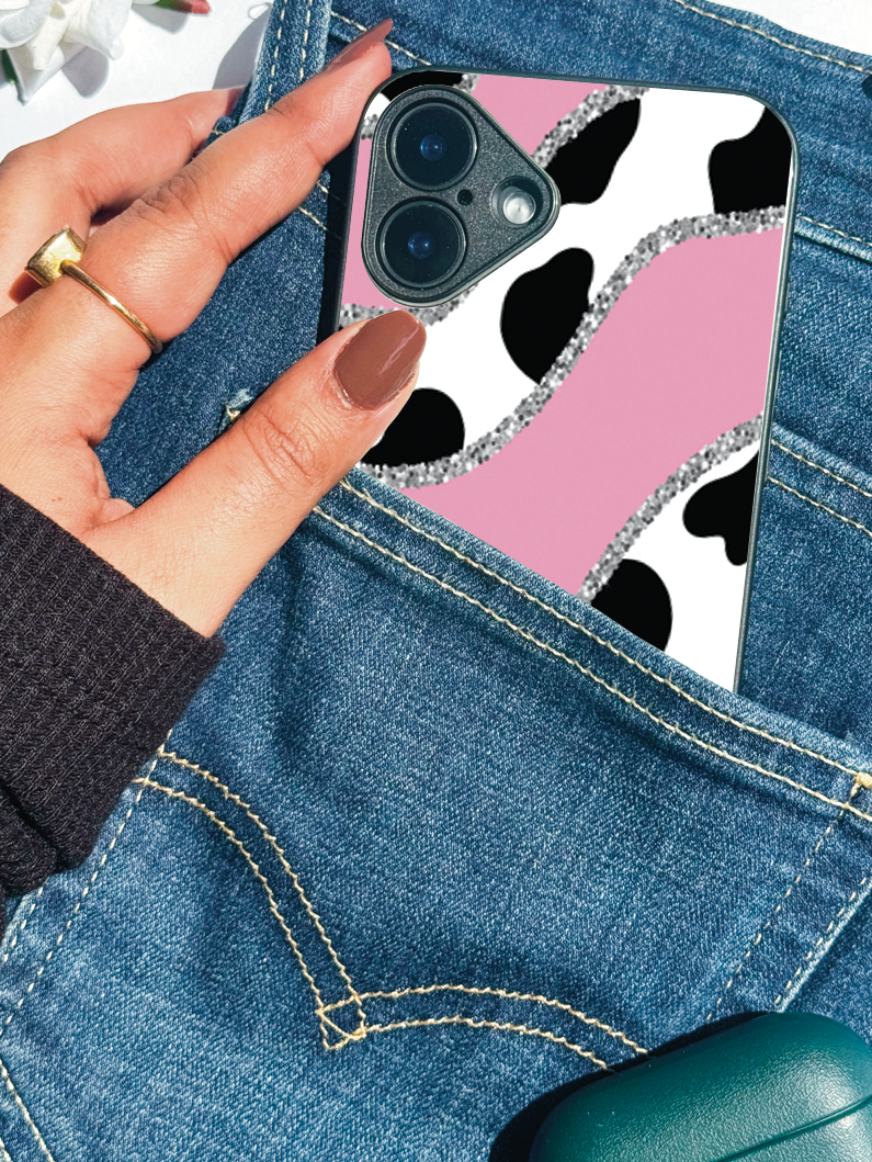 Cowgirl Glamh Printed Glass Back iPhone Covers (11–16) Series| Aesthetic Design