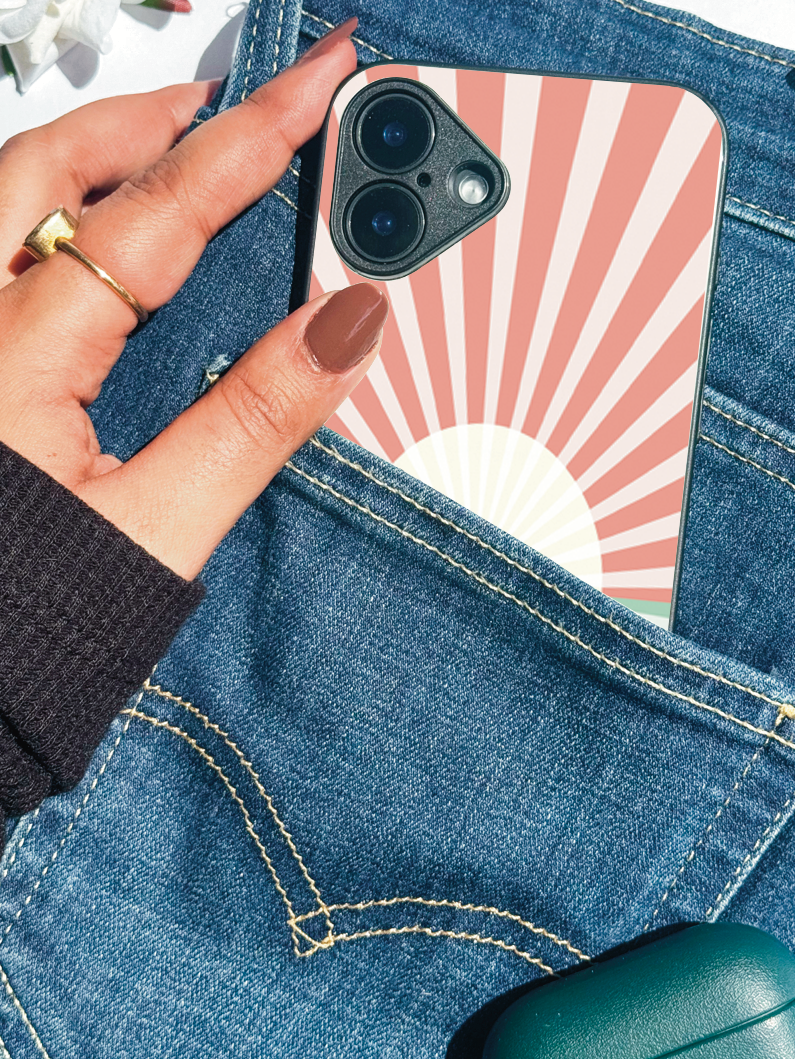 Sunburst Glow iPhone Covers (11–16) Series | Aesthetic Design