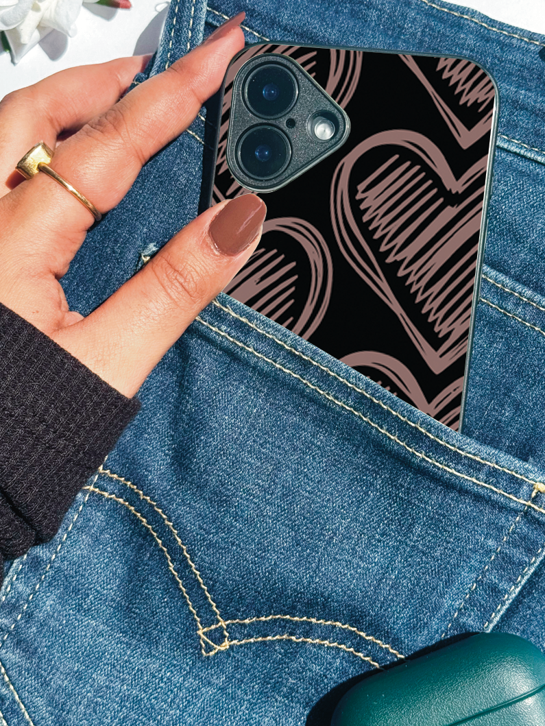 Heartlines iPhone Covers (11–16) Series | Cute Design