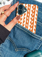 Terra Stripes Printed Glass Back iPhone Covers (11–16) Series | Aesthetic Designs