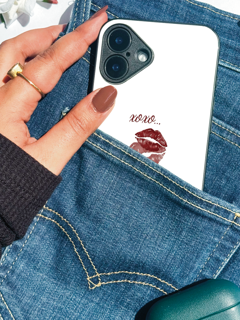 The Gossip Kiss  iPhone Covers (11–16) Series | Cute Design