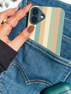 Pastel Waves Printed Glass Back iPhone Covers (11–16) Series | Aesthetic Designs