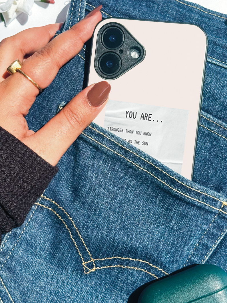 You Are Enough iPhone Covers (11–16) Series | Aesthetic Design