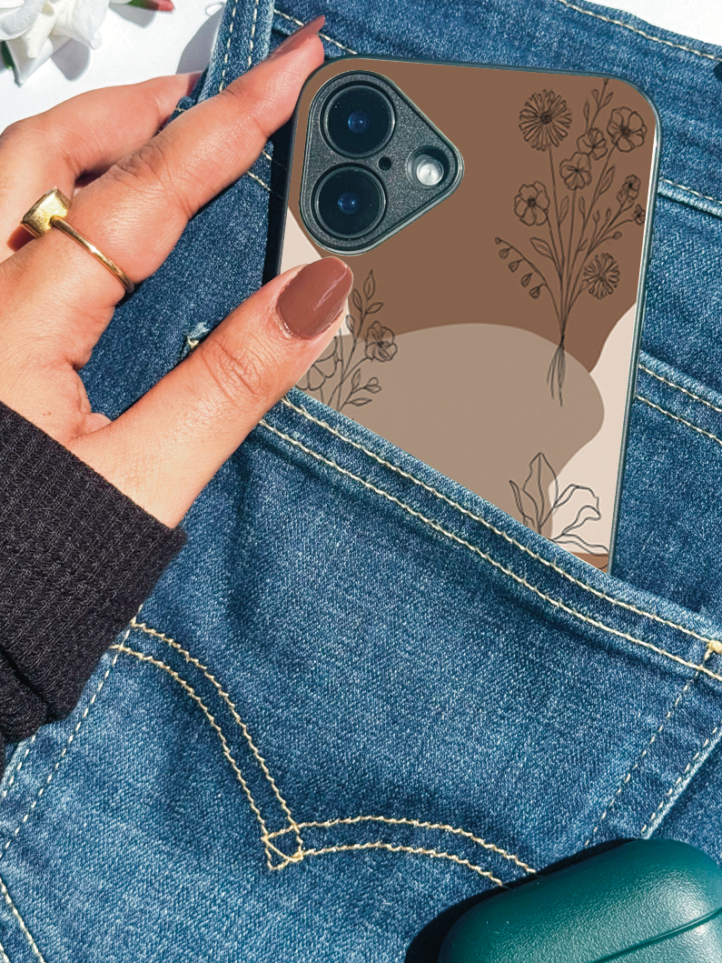 Earthy Petals  iPhone Covers (11–16) Series |  Aesthetic Design