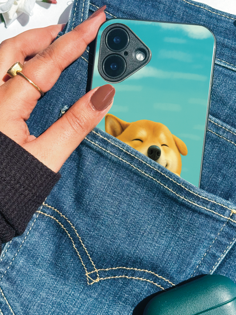 Smiley Shibe iPhone Covers (11–16) Series | Cute Design