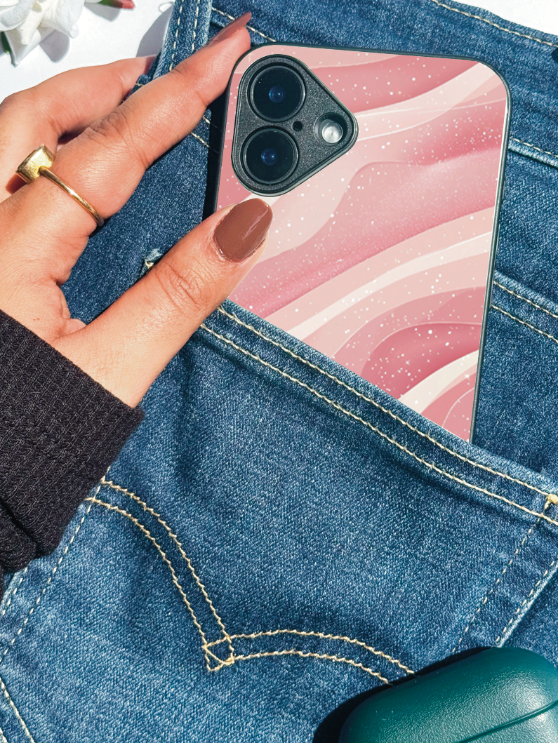 Rosé Waves iPhone Covers (11–16) Series | Aesthetic Design