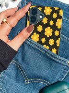 Sunset Petals Printed Glass Back iPhone Covers (11–16) Series | Cute Designs