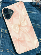 Soft Glow Printed Glass Back iPhone Covers (11–16) Series | Cute Designs