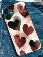 Crimson Love Printed Glass Back iPhone Covers (11–16) Series | Aesthetic Designs
