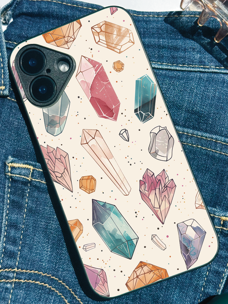 Crystal Bloom iPhone Covers (11–16) Series | Aesthetic Design