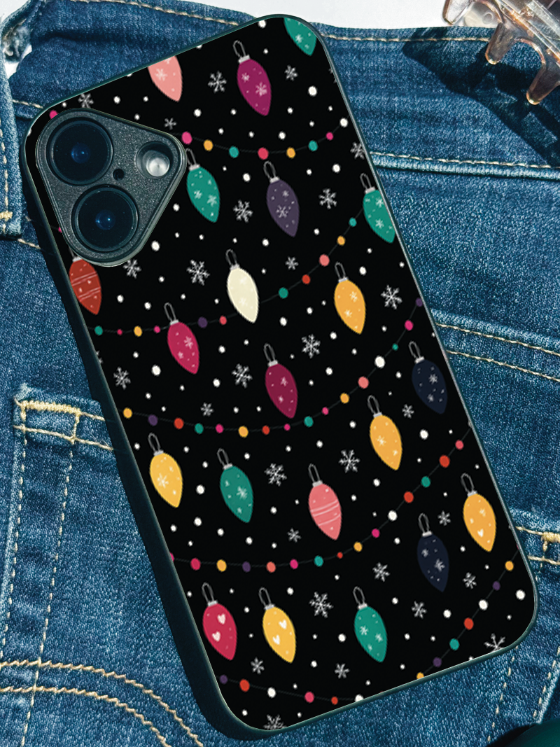 Twinkle Nights Printed Glass Back iPhone Covers (11–16) Series | Aesthetic Design