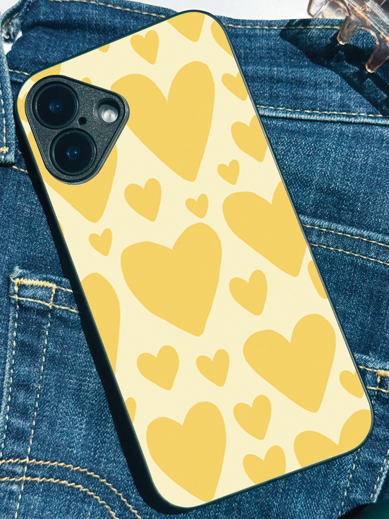 Sunshine Crush Printed Glass Back iPhone Covers (11–16) Series | Cute Designs