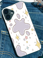 Starlit Splash Printed Glass Back iPhone Covers (11–16) Series | Cute Design