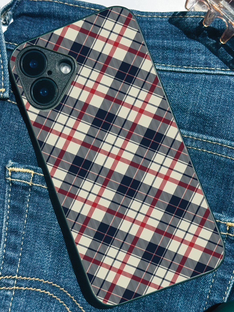 Plaid Perfection iPhone Covers (11–16) Series | Aesthetic Design