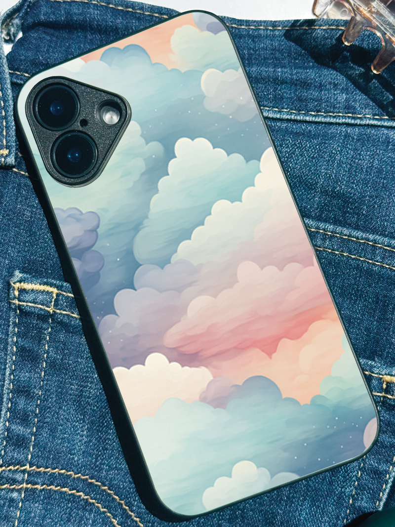 Dreamscape Printed Glass Back iPhone Covers (11–16) Series | Aesthetic Designs