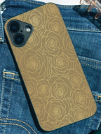 Gilded Rose Printed Glass Back iPhone Covers (11–16) Series | Aesthetic Designs