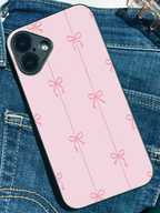 Pretty in Pink Printed Glass Back iPhone Covers (11–16) Series |Cute Design
