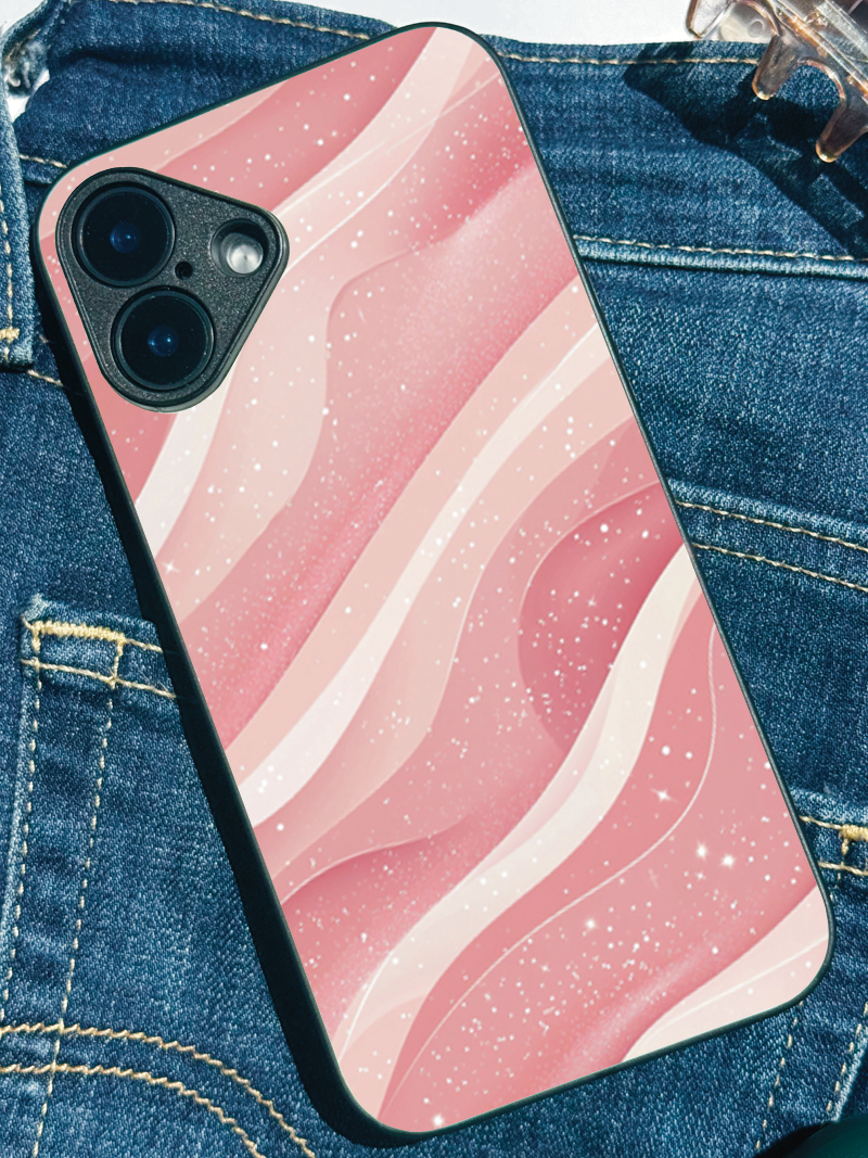 Rosé Waves iPhone Covers (11–16) Series | Aesthetic Design