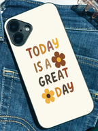 Great Day Printed Glass Back iPhone Covers (11–16) Series | Cute Designs