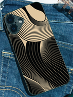 Heart Sprinkle Printed Glass Back iPhone Covers (11–16) Series | Aesthetic Designs