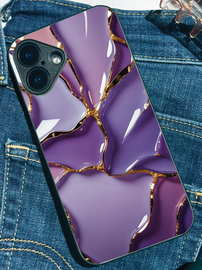 Amethyst Glaze iPhone Covers (11–16) Series | Aesthetic Design