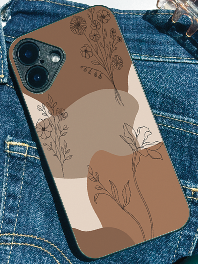Earthy Petals  iPhone Covers (11–16) Series |  Aesthetic Design