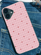 HeartGrid iPhone Covers (11–16) Series | Cute Design