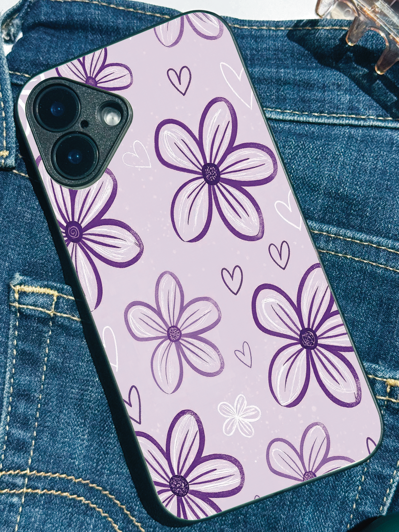 Lilac Bloom iPhone Covers (11–16) Series | Cute Design