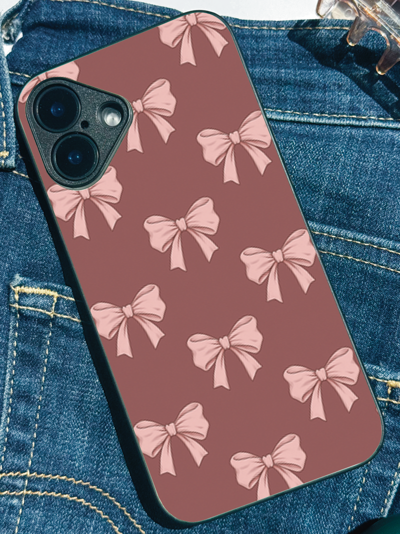 Girly Grace Printed Glass Back iPhone Covers (11–16) Series | Cute Designs