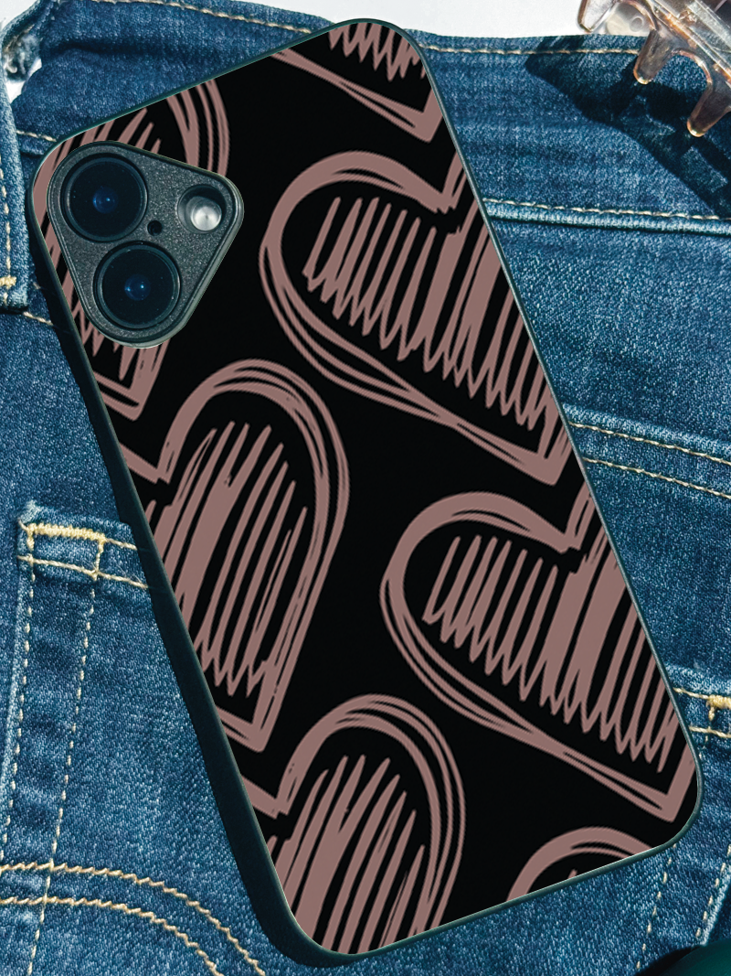 Heartlines iPhone Covers (11–16) Series | Cute Design