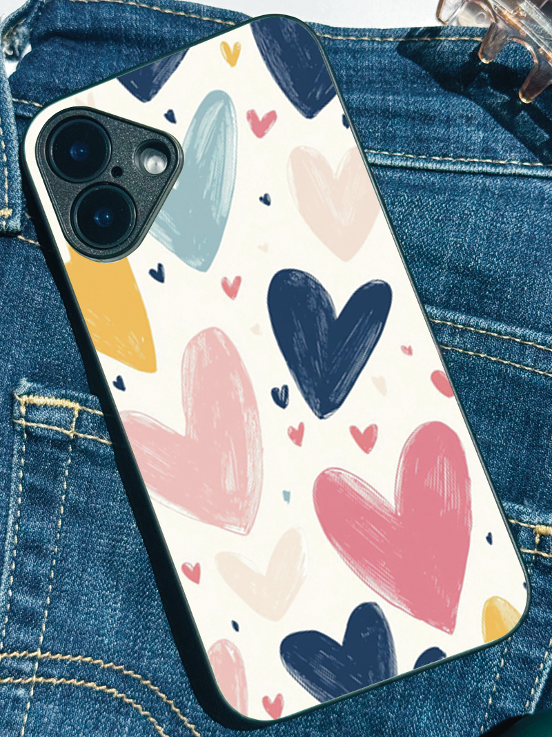 Painted Love iPhone Covers (11–16) Series | Cute Design