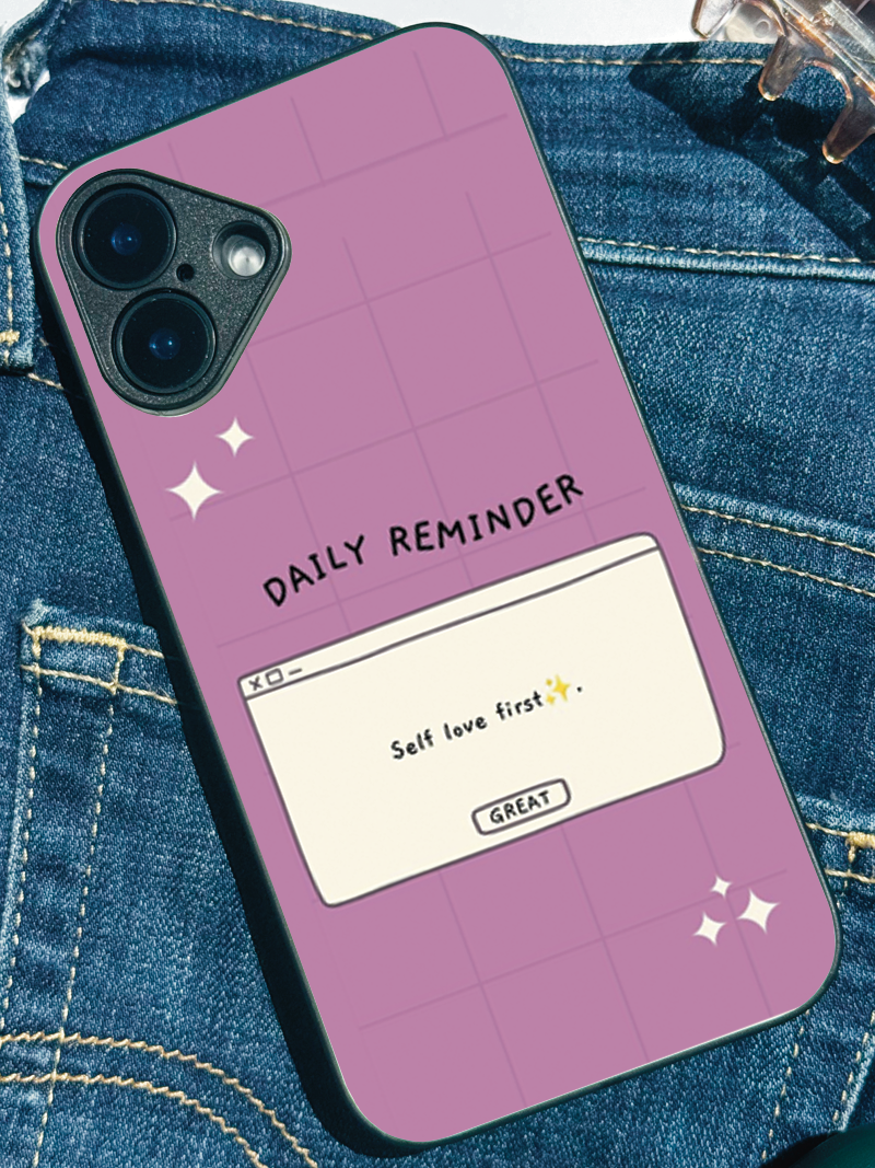Daily Reminder iPhone Covers (11–16) Series | Cute Design