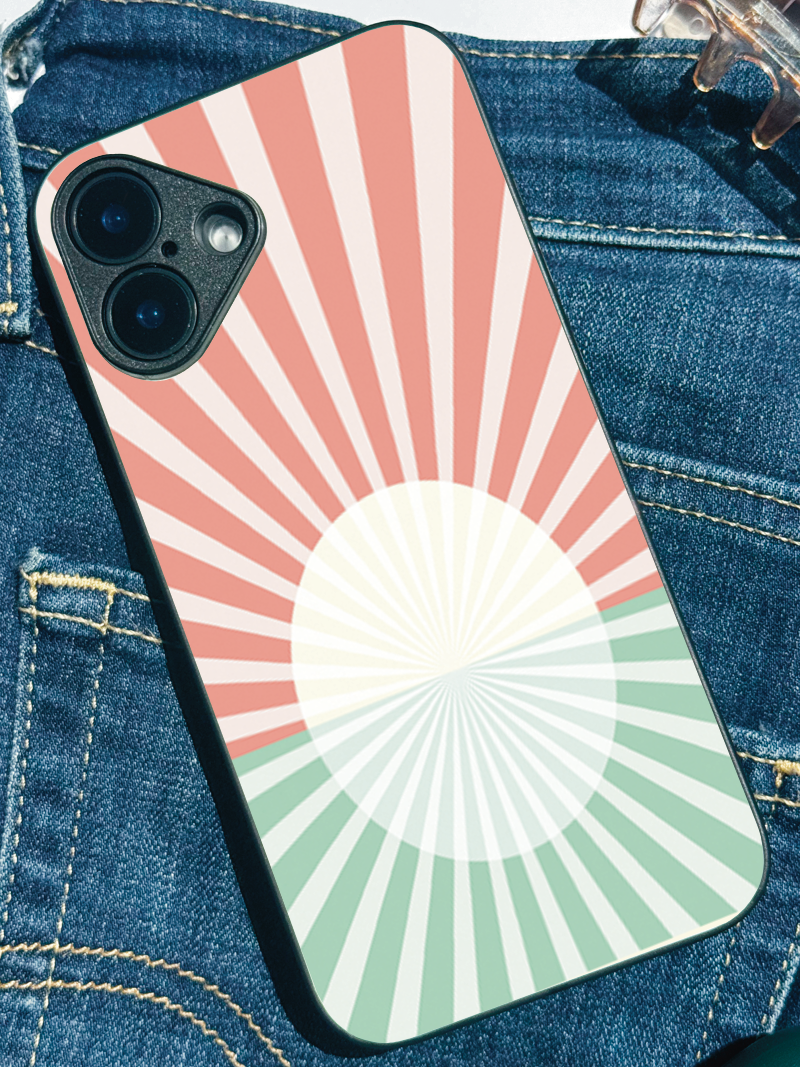 Sunburst Glow iPhone Covers (11–16) Series | Aesthetic Design