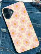 Blossom Glow Printed Glass Back iPhone Covers (11–16) Series | Aesthetic Design